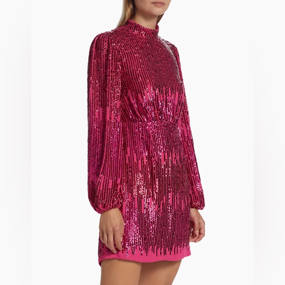 RIXO LARA SEQUIN COCKTAIL DRESS